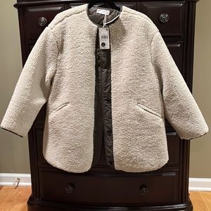 Mango shearling jacket - Size medium. New with tags.